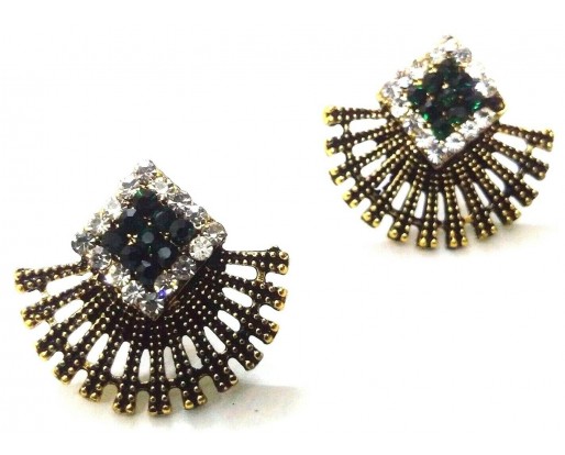 Golden Oxidized Earring Ethnic Imitation Jhumka Jhumki Jewelry Dangle Drop EA376